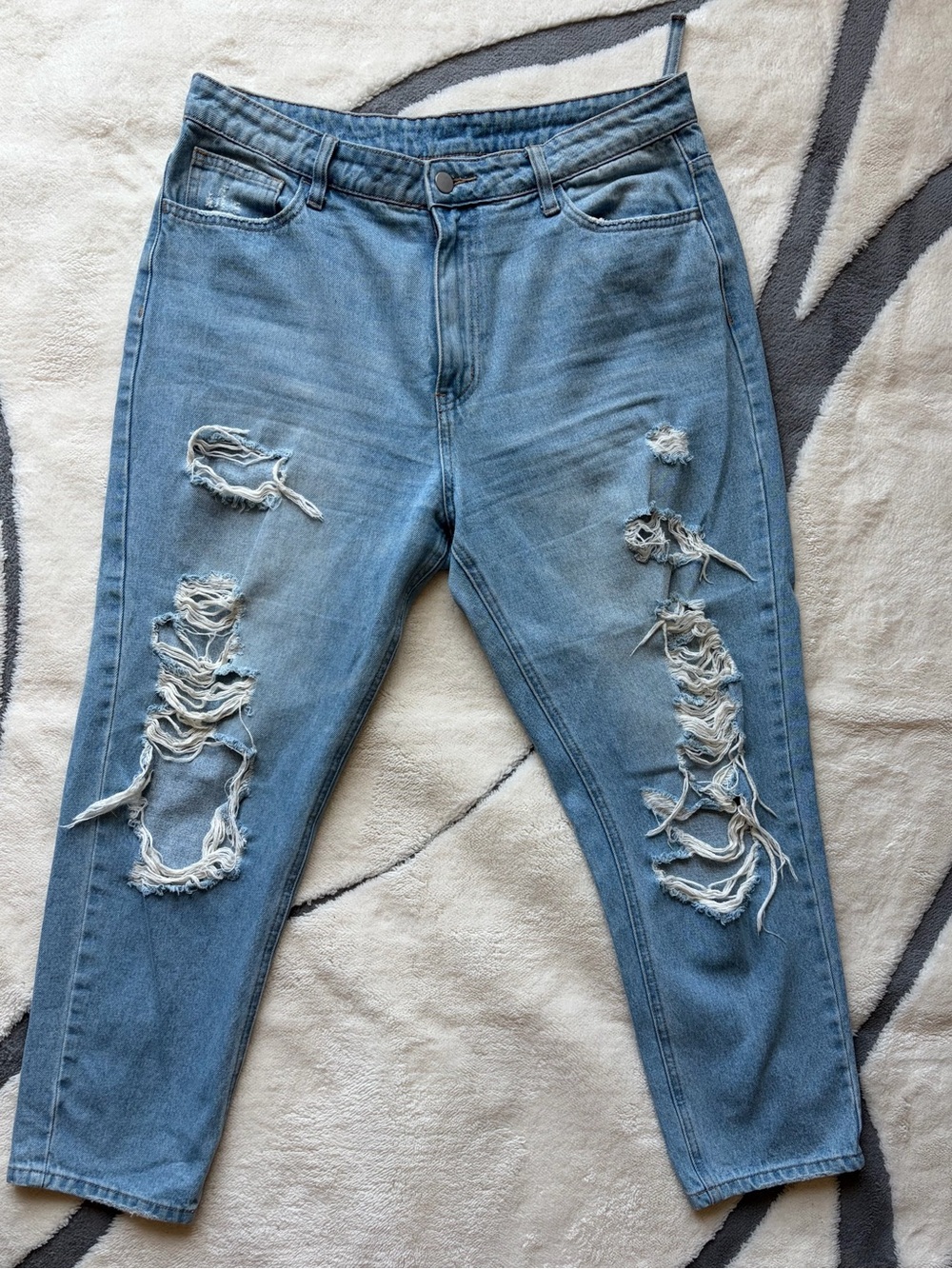Windsor Light Blue Distressed Boyfriend Jeans
